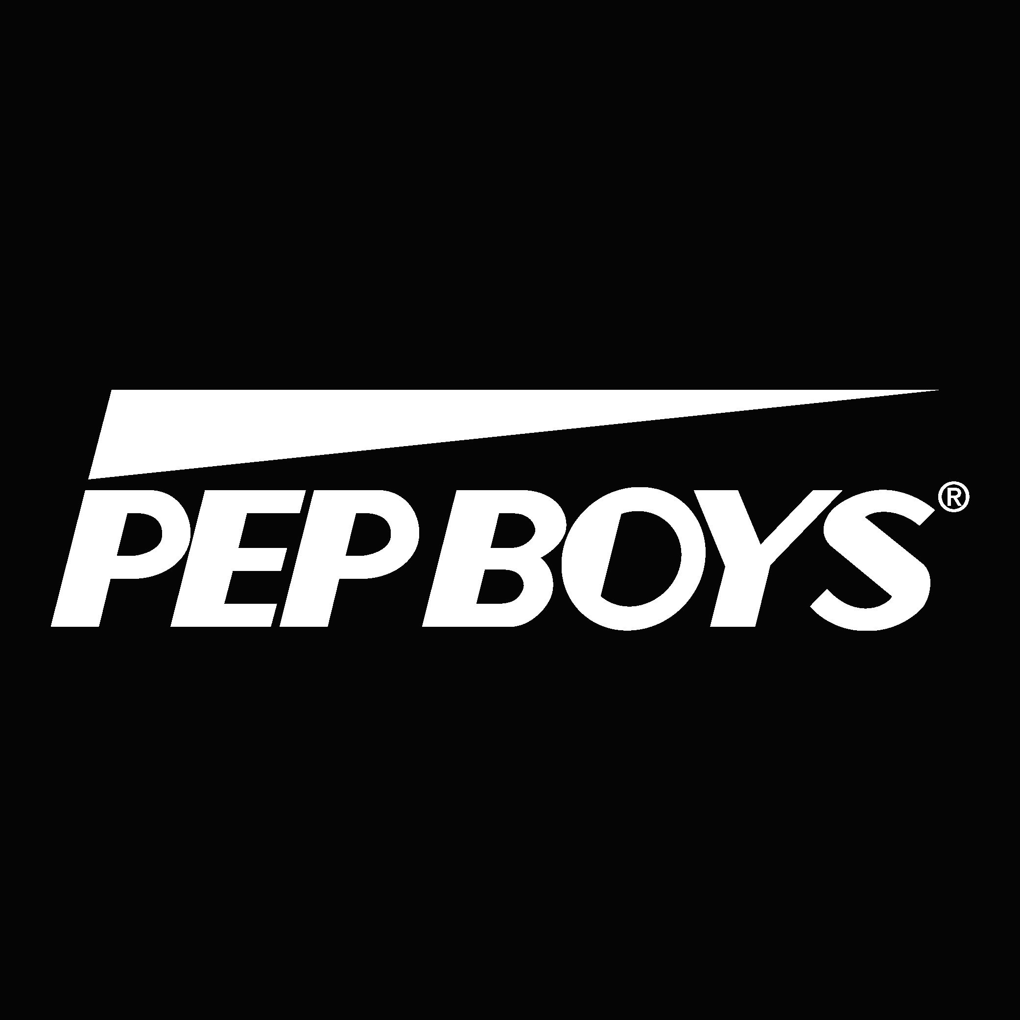 Pep Boys White Logo Vector Logo